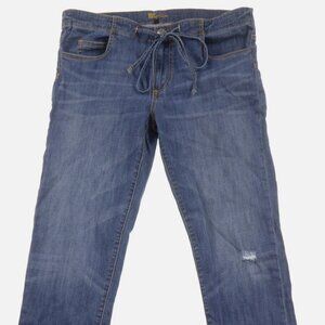 KUT from the Kloth Cropped Jeans Womens 8 Low Rise Distressed Blue Denim